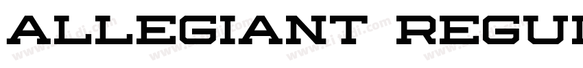 ALLEGIANT REGULAR字体转换